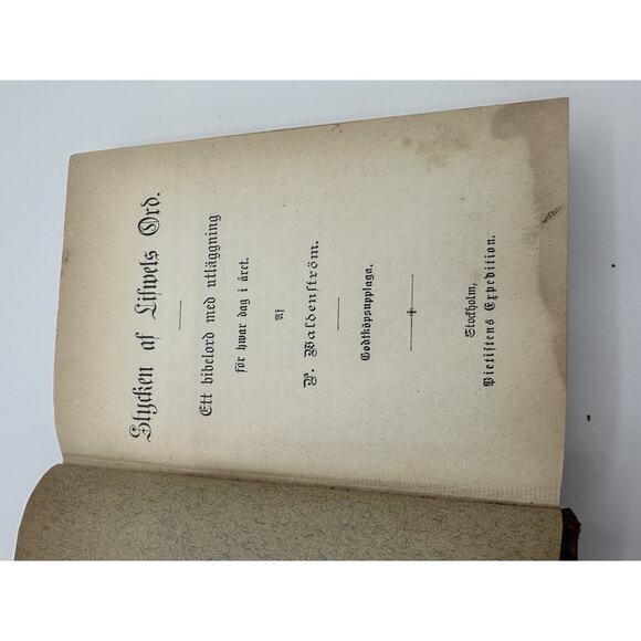 1898 Stycken AF Lifwets Ord: Ett Bibelord Religious Bible Verses - Picture 2 of 5